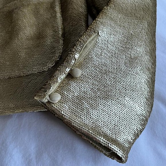 NWT 'Love The Label ' Antropologie Olivier Sequin Jacket - M - Picture 10 of 13